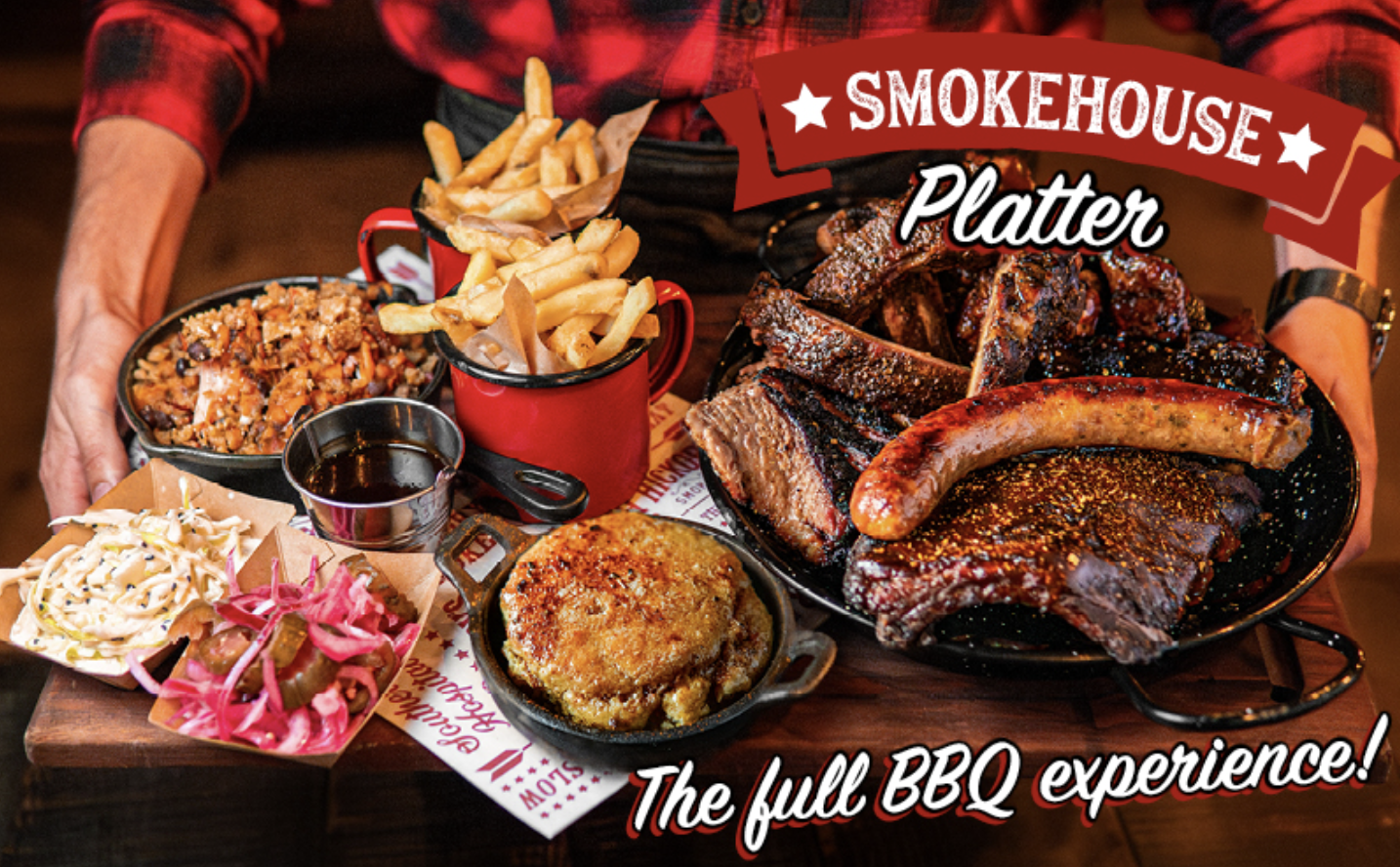 Won Win a Free two person Platter at Hickorys Smokehouse