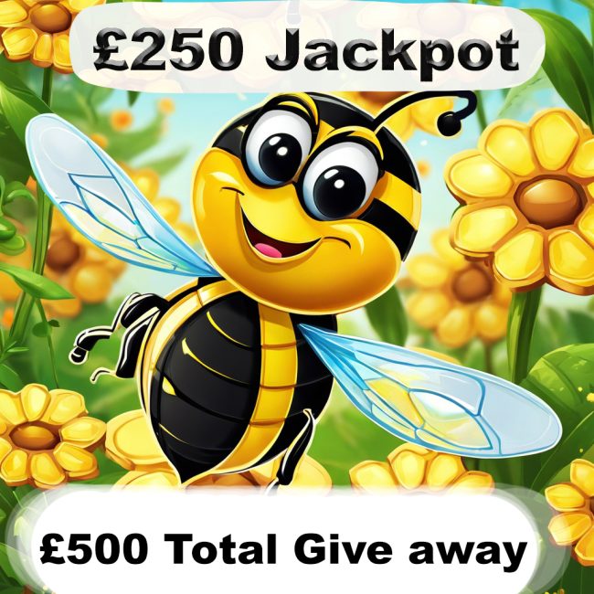 £250 Jackpot plus 50 instant wins with a total of £500 up for grabs 